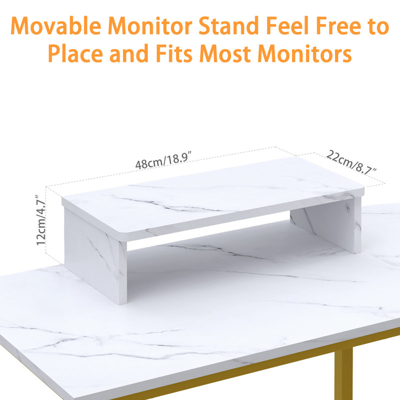 Latitude Run® Angelpreet LShaped Metal Base Computer Desk & Reviews